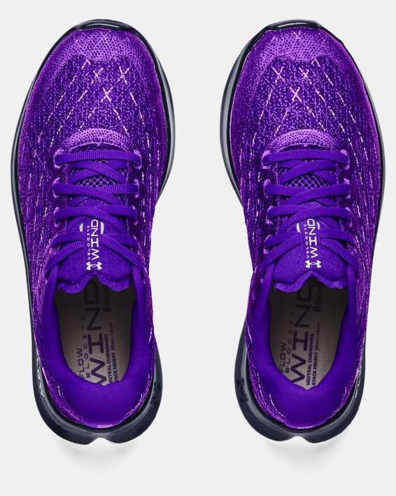 Women's UA Flow Velociti Wind Running Shoes, Purple, pdpMainDesktop image number 2